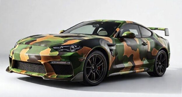 автомобиль в камуфляжной окраске